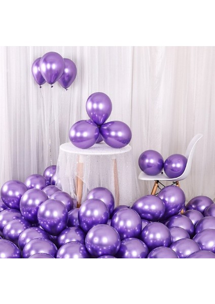 Krom Balon Mor Renk 50 Adet