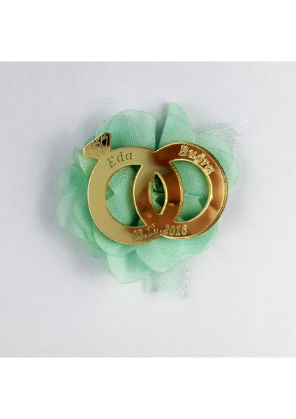 Nikah Şekeri Yüzük Aynalı Pleksi Magnet Nikah Süsü 50'li PLK-114 fiyatları