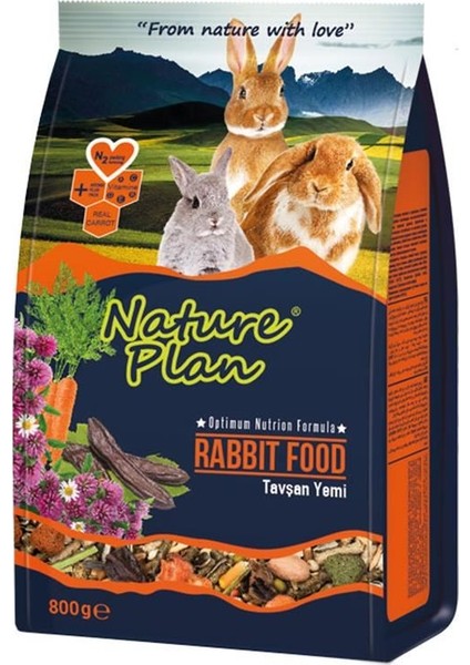 Nature Plan Tavşan Yemi 800 gr