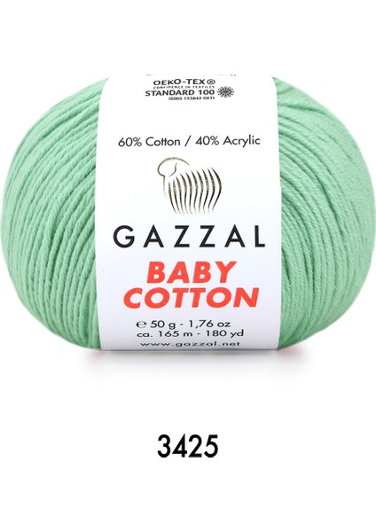 Baby Cotton 3425 Su Yeşili 50 gr