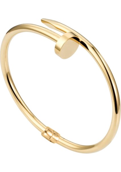 Çivi 14 Ayar Taşsız Altın Bilezik