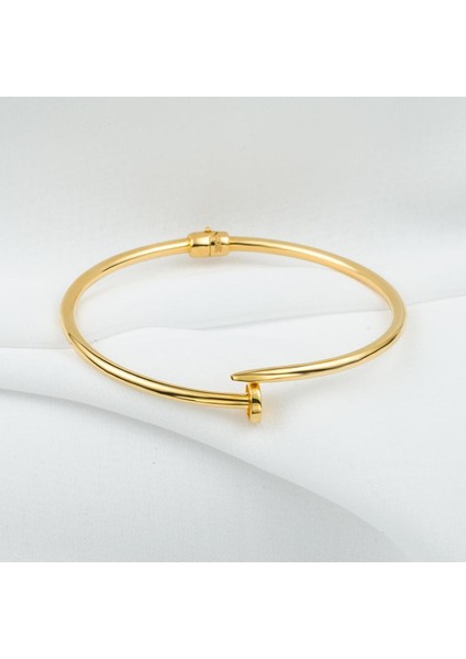 Çivi 14 Ayar Taşsız Altın Bilezik modelleri