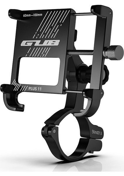 360 Derece Dönebilen Alüminyum Bisiklet Telefon Tutucu - Siyah (Yurt Dışından)