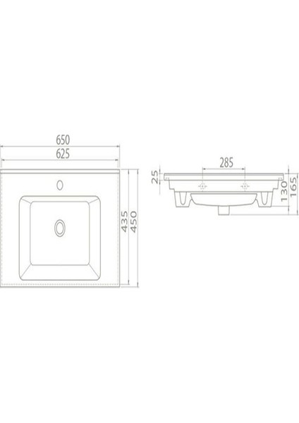 Cerastyle Arte Etajerli Lavabo 65 cm 067300U modelleri