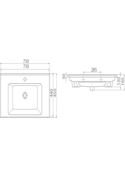 Cerastyle Arte Etajerli Lavabo 75 cm 067400U fırsatları