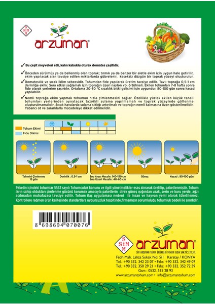 H-2274 Domates Tohumu 5 gr fiyatları