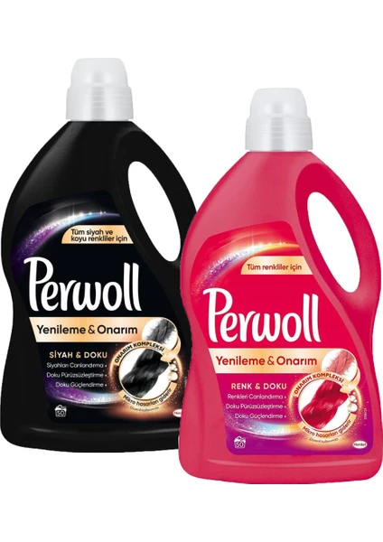 PERWOLL RENKLİLER İÇİN 3 LT & PERWOLL SİYAHLAR İÇİN 3 LT