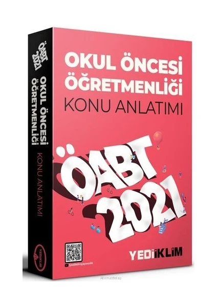 Yediiklim Yayınları 2021 ÖABT Okul Öncesi Öğretmenliği Konu Anlatımı