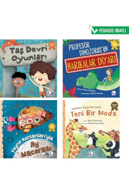 Pedagog Onaylı Uyku Vakti Hikayeleri Seti 4 (4 Kitap)