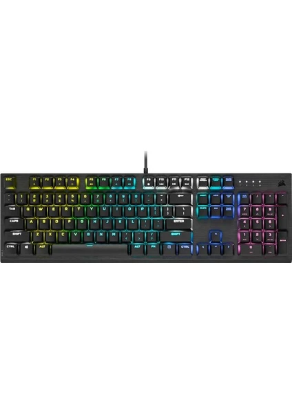 K60 RGB PRO Low Profile Mekanik Oyuncu Klavyesi, Türkçe, RGB LED, Her Tuşa Bağımsız Dinamik RGB, Cherry MX Low Profile Speed Tuş Anahtarı (CH-910D018-TR)