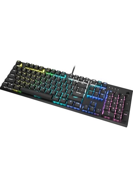 K60 RGB PRO Low Profile Mekanik Oyuncu Klavyesi, Türkçe, RGB LED, Her Tuşa Bağımsız Dinamik RGB, Cherry MX Low Profile Speed Tuş Anahtarı (CH-910D018-TR)