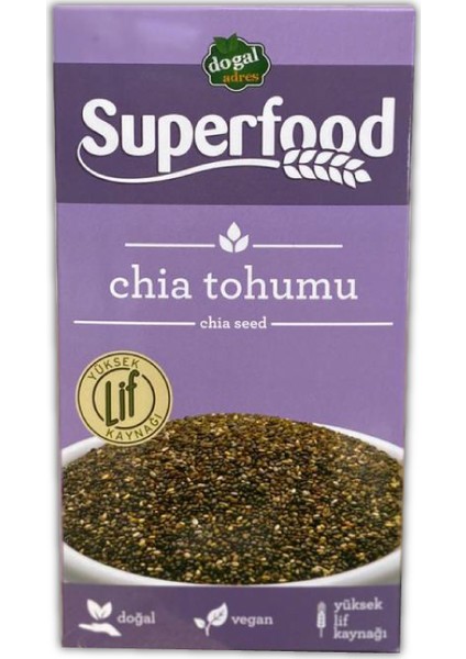 Superfood Chia Tohumu 250 gr
