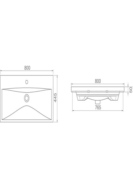 Cerastyle Elite Etajerli Lavabo 80 cm 032200U indirimleri