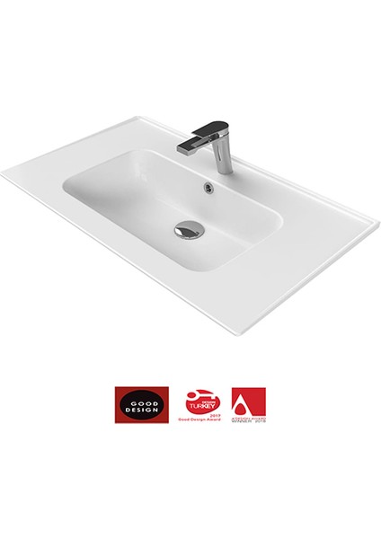 Cerastyle Blue Etajerli Lavabo 80 cm 042300U modelleri