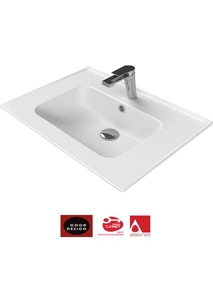 Cerastyle Blue Etajerli Lavabo 60 cm 042000U