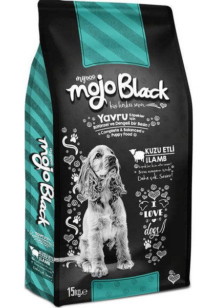 Mydog Mojo Black Kuzu Etli Yavru Köpek Maması 15KG