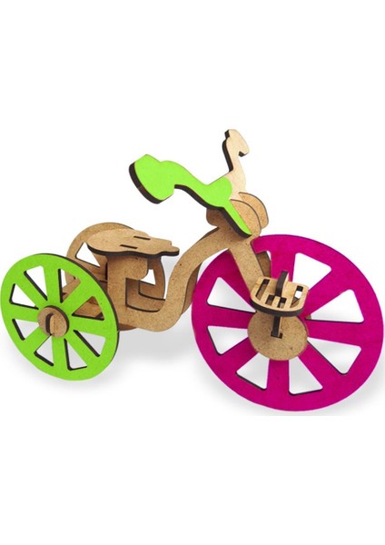 Üç Tekerlekli Bisiklet Ahşap Maket