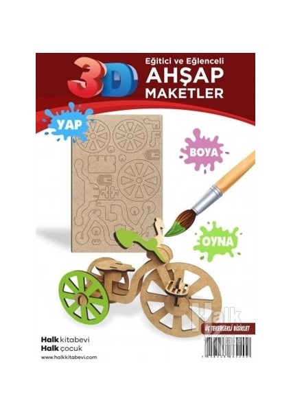 Üç Tekerlekli Bisiklet Ahşap Maket fiyatları