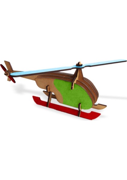 Helikopter Ahşap Maket