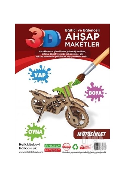 Motosiklet Ahşap Maket