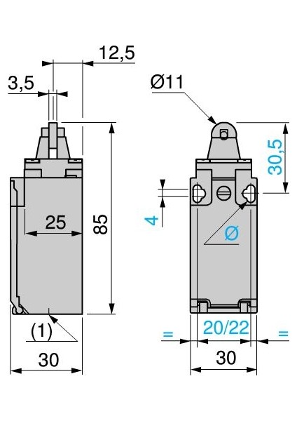 Telemechanique Telemecanique XCKD2102P16 Çelik Makararıpimli Siviç Şalter fiyatları
