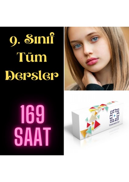 Enine Boyuna Eğitim Lise 9. Sınıf Tüm Dersler Görüntülü Eğitim Seti