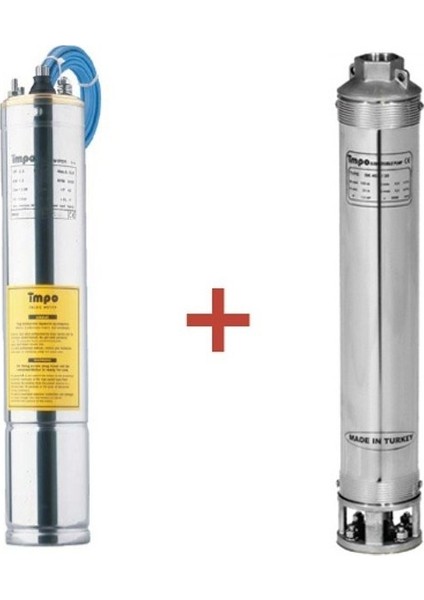 Impo Sk 404/14 Krom Başlıklı Derin Kuyu Dalgıç 1,5 Hp Motorlu 4"inç 92 Mss 6 M³/h