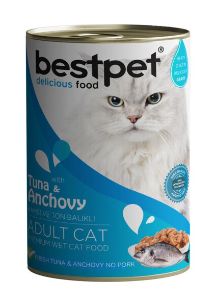Ton Balıklı ve Sardalyalı Yetişkin Kedi Yaş Mama 400 G