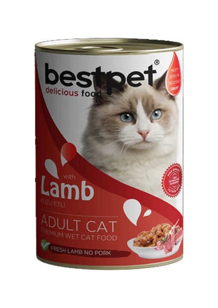 Best Pet Kuzu Etli Kedi Konservesi 400 gr