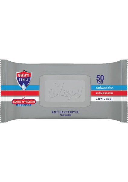 Antibakteriyel Islak Havlu 50'li