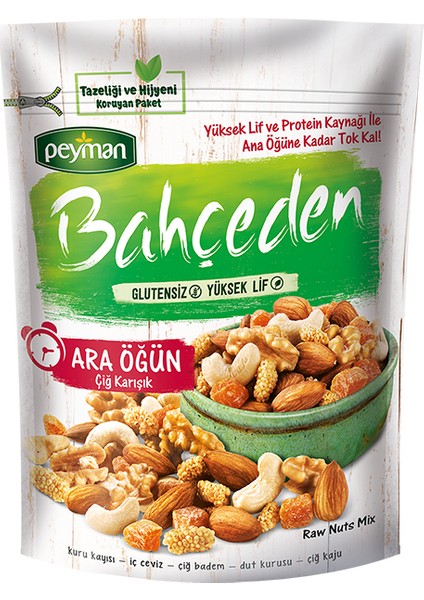 Bahçeden Ara Öğün Çiğ Karışık