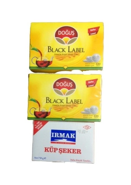 Black Label 100LÜ *  2'li ve Irmak 750 gr Şeker