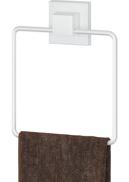 Delme Vida Matkap Yok! Easyfıx Yapıskanlı Kare Havluluk Beyaz EF234