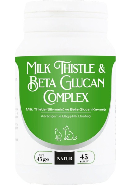 Milk Thistle & Beta - Glucan Complex Destekleyici 45 Tablet