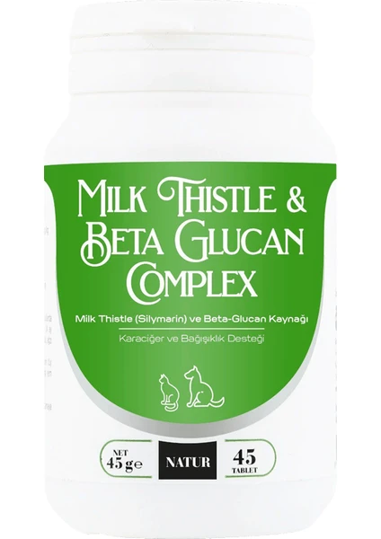 Milk Thistle & Beta - Glucan Complex Destekleyici 45 Tablet