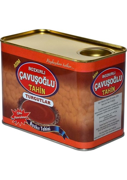 Çavuşoğlu Odun Ateşinde Kepekli Tahin Teneke 820 gr