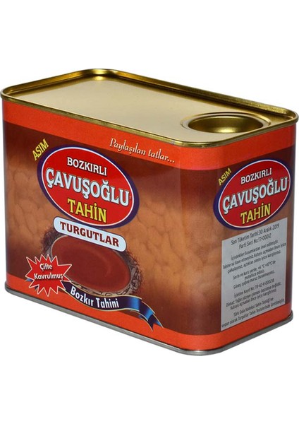 Çavuşoğlu Odun Ateşinde Kepeksiz Tahin Teneke 820 gr