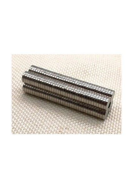 Neodyum Mıknatıs 7 mm x 1,5 mm Yuvarlak Mıknatıs 100'lü