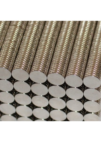 Neodyum Mıknatıs 7 mm x 1,5 mm Yuvarlak Mıknatıs 50'li modelleri