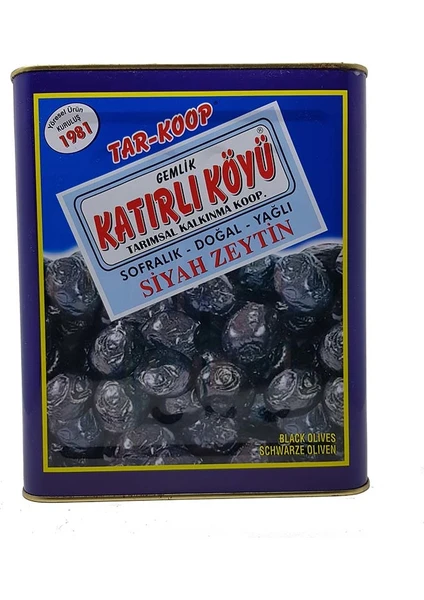 Tar-Koop Katırlı Köyü Katırlı Köyü Kahvaltılık Siyah Zeytin 10 kg