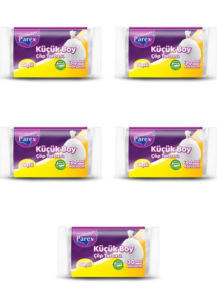 Güçlü Çöp Torbası Mini Boy 5' Li Paket