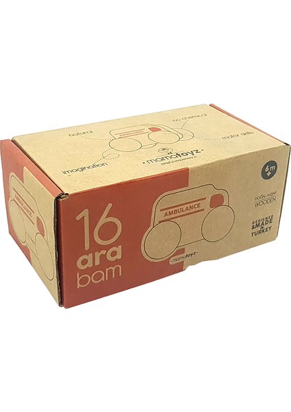 Ahşap Oyuncak Araba Kamyon Otobüs Itfaiye Ambulans