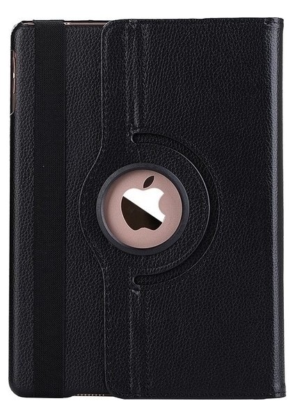 Apple iPad 6 Air 2 Kılıf Dönebilen Standlı Kapaklı Kılıf Siyah