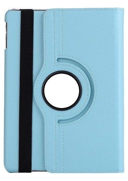 Samsung Galaxy Tab S2 8.0" (T715) Kılıf Dönebilen Standlı Kapaklı Kılıf + Nano Ekran Koruyucu Mavi