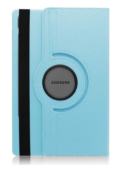 Samsung Galaxy Tab S7 (T870) Kılıf Dönebilen Standlı Kapaklı Kılıf Mavi