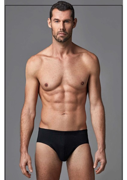 Erkek Siyah 2'Li Slip D1191