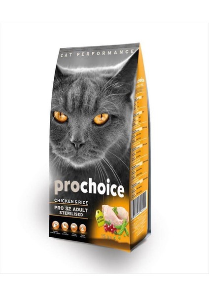 Pro Choice PRO32 Kısırlaştırılmış Kedi Maması 2 kg