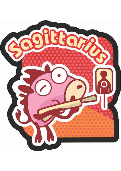 Sagittarius Yay Burç Zodiac Sticker - 300095 x