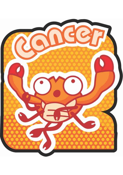 Cancer Yengeç Burç Zodiac Sticker - 30004