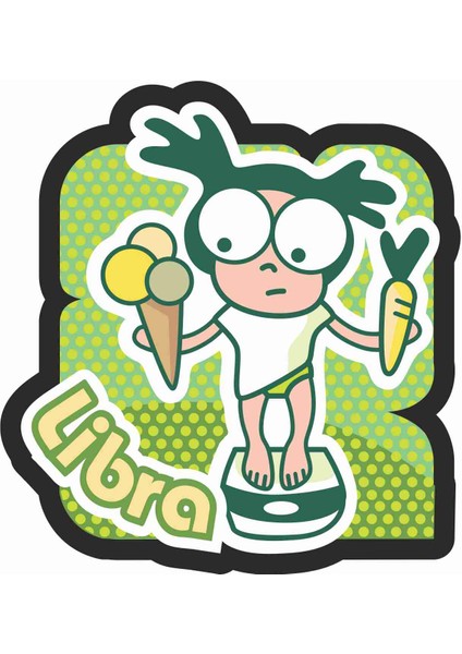 Libra Terazi Burç Zodiak Sticker - 30007